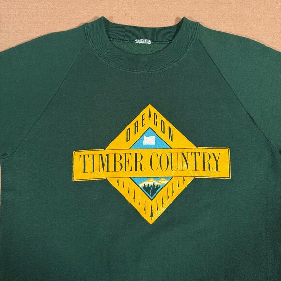 Vintage Oregon Timber Country 80s Outdoors Hiking Nature Crewneck Size Small - Picture 4 of 7
